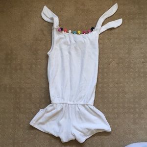 “Use”Nordstrom Pompom Cotton Romper.